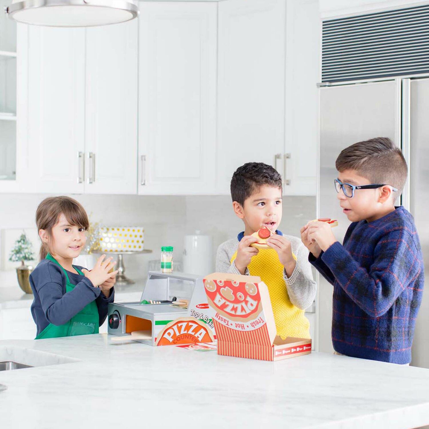 Top & Bake Pizza Counter - Wooden Play Food
